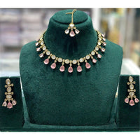 Manisha Jewellery Royal Polki Kundan Stone Necklace Set