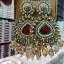 Manisha Jewellery Shiny Austrian Stone And Pearl Dangler Earrings