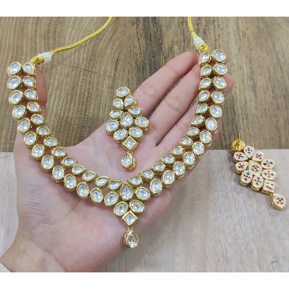 Manisha Jewellery Grand Ethnic Kundan Stone Necklace Set 