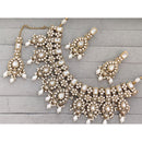 Manisha Jewellery  Royal Pota Stone And Pearl Necklace Set