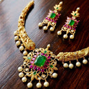 Manisha Jewellery Royal Pota Stone And Pearl Necklace Set