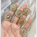 Manisha Jewellery Floral Crystal Stone Statement Ring for Women