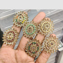 Manisha Jewellery Floral Crystal Stone Statement Ring for Women