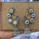 Manisha Jewellery Vintage Style Mirror And Pearl Ear cuff Jhumki Earrings
