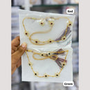Manisha Jewellery Traditional Pota Stone and Pearl Necklace Set