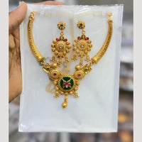 Manisha Jewellery Elegant Pota Stone And Pearl Necklace Set