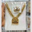 Manisha Jewellery Elegant Pota Stone And Pearl Temple Necklace Set