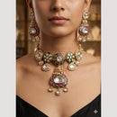Manisha Jewellery Premium Polki Kundan Stone Choker Necklace Set