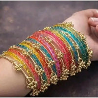 Manisha Jewellery Ethnic Raindrop Kashmiri Glass Bangles Set