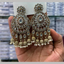 Manisha Jewellery Designer Kundan Stone And Pearl Jhumki Earrings