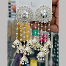 Manisha Jewellery Designer Mirror And Pearl Jhumki Earrings