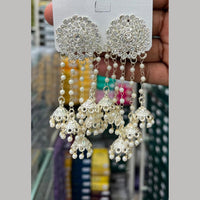 Manisha Jewellery Designer Austrian Stone And Pearl Jhumki Earrings