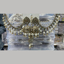 Manisha Jewellery Grand Mirror Beads Jhumki Earrings With Maangtikka