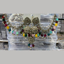 Manisha Jewellery Grand Mirror Beads Jhumki Earrings With Maangtikka