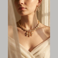 Manisha Jewellery Heritage Polki Kundan Stone Necklace Set