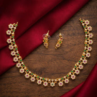 Manisha Jewellery Royal Austrian Stone Designer Necklace Set