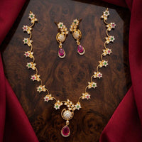 Manisha Jewellery Royal Austrian Stone Designer Necklace Set