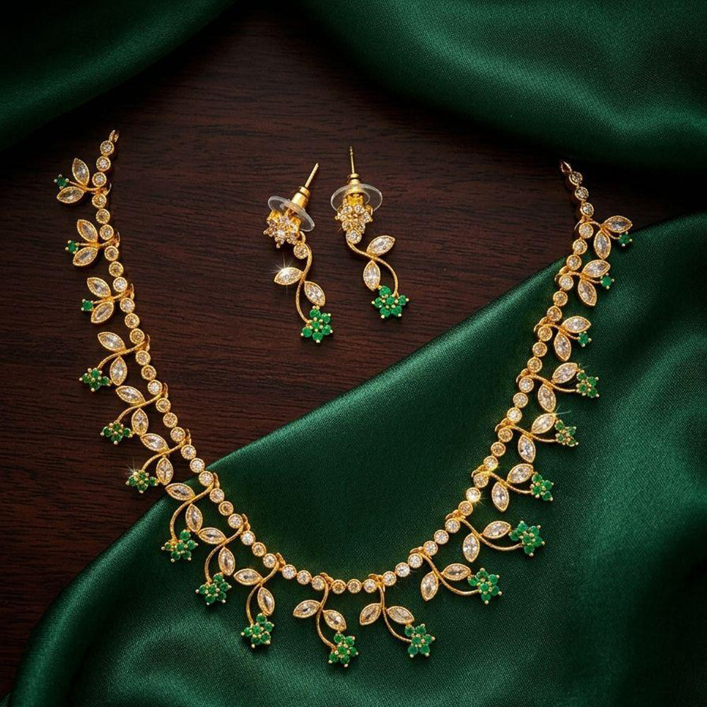 Manisha Jewellery Royal Austrian Stone Designer Necklace Set