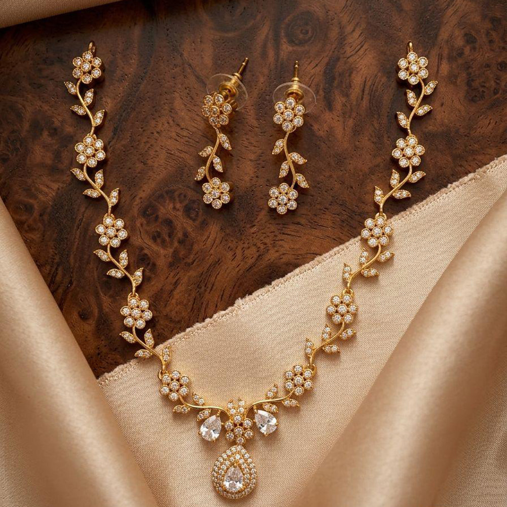 Manisha Jewellery Royal American Daimond Necklace Set