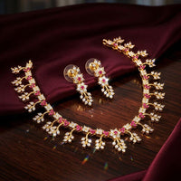 Manisha Jewellery Royal Austrian Stone Designer Necklace Set