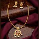 Manisha Jewellery Royal Pota Stone And Pearl Designer Necklace Set