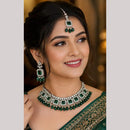 Manisha Jewellery Gold Plated Austrian Stone And Beads Necklace Set