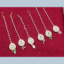 Manisha Jewellery Crystal Stone Pearl And Beads Maangtikka