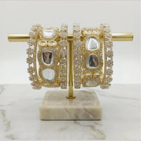 Manisha Jewellery Premium Austrian Stone And Kundan Stone Bangles Set