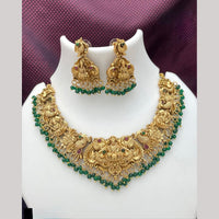 Manisha Jewellery Royal Pota Stone Temple Designer Necklace Set