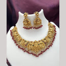 Manisha Jewellery Royal Pota Stone Temple Designer Necklace Set