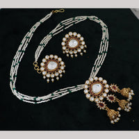 Manisha Gold Plated Kundan And Pota Stone Necklace Set