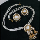 Manisha Gold Plated Kundan And Pota Stone Necklace Set