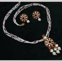 Manisha Gold Plated Kundan And Pota Stone Necklace Set