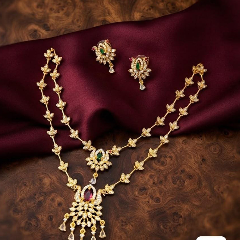 Manisha Jewellery Royal American Daimond Necklace Set