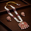 Manisha Gold Plated Kundan Stone & Meenakari Necklace Set