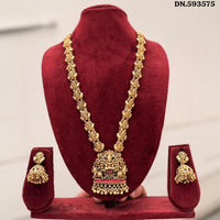 Manisha Jewellery Pota Stone Temple Long Necklace Set