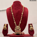 Manisha Jewellery Pota Stone Temple Long Necklace Set