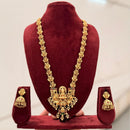 Manisha Jewellery Pota Stone Temple Long Necklace Set