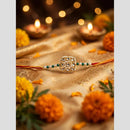 Manisha Jewellery Classic Kundan Stone Beads Rakhi for Raksha Bandhan