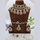 Manisha Jewellery Austrain And Pota Stone Semi Bridal Set Perfect For Pre Wedding Functions And Celebrations