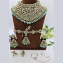 Manisha Jewellery Austrain And Pota Stone Semi Bridal Set Perfect For Pre Wedding Functions And Celebrations