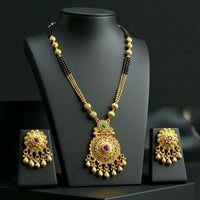 Manisha Jewellery Elegant Pota Stone And Beads Mangalsutra