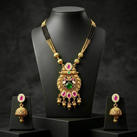 Manisha Jewellery Elegant Pota Stone And Beads Mangalsutra