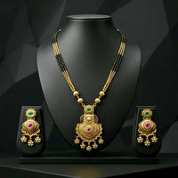 Manisha Jewellery Elegant Pota Stone And Beads Mangalsutra