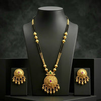 Manisha Jewellery Elegant Pota Stone And Beads Mangalsutra