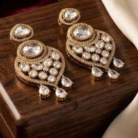 Manisha Jewellery Polki Kundan Stone Dangler Earrings