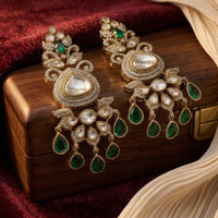 Manisha Jewellery Polki Kundan Stone Dangler Earrings