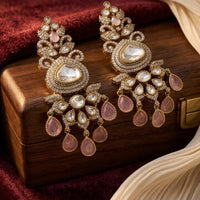 Manisha Jewellery Polki Kundan Stone Dangler Earrings