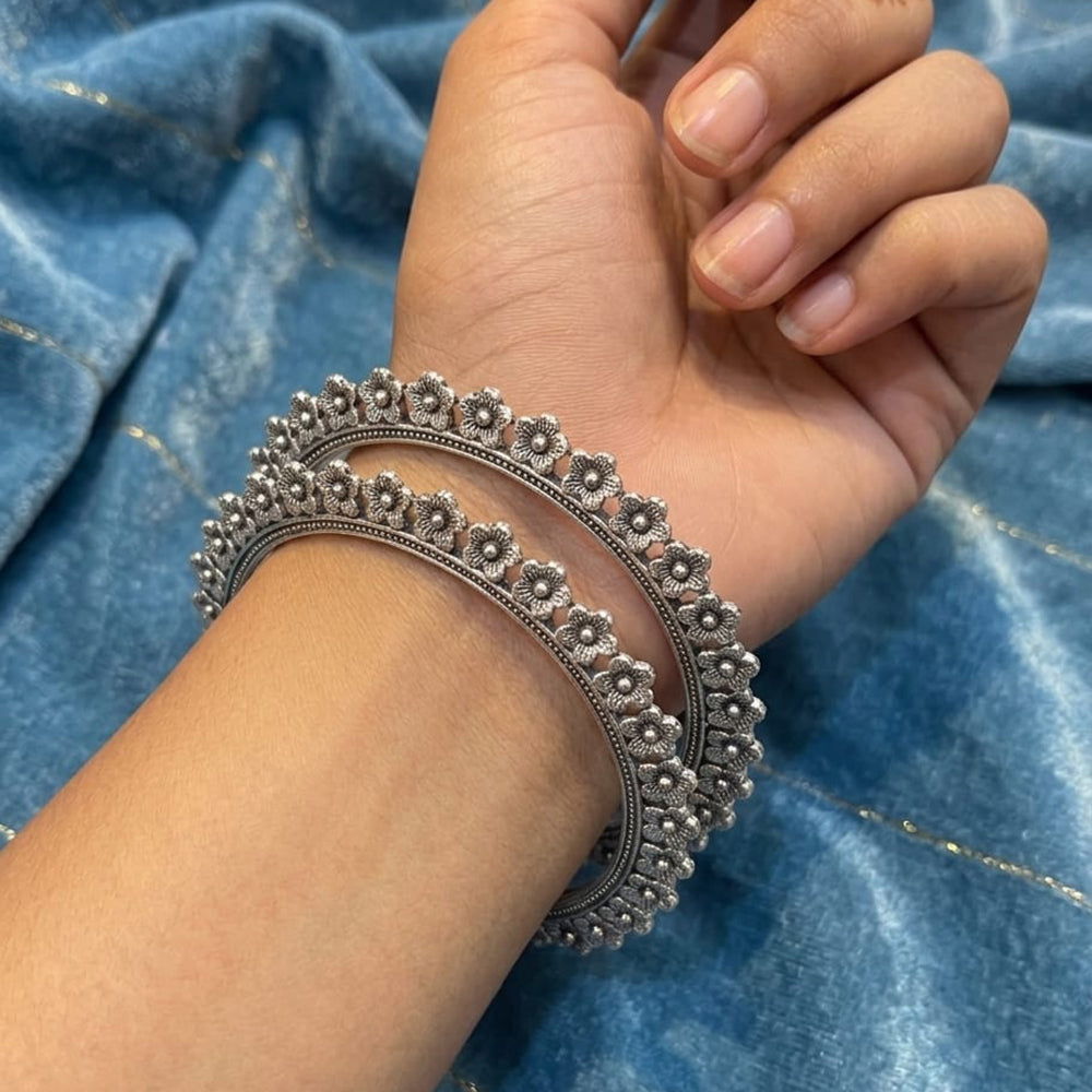 Manisha Jewellery Oxidised Plated Bangles Set For Navratri And Garba Night