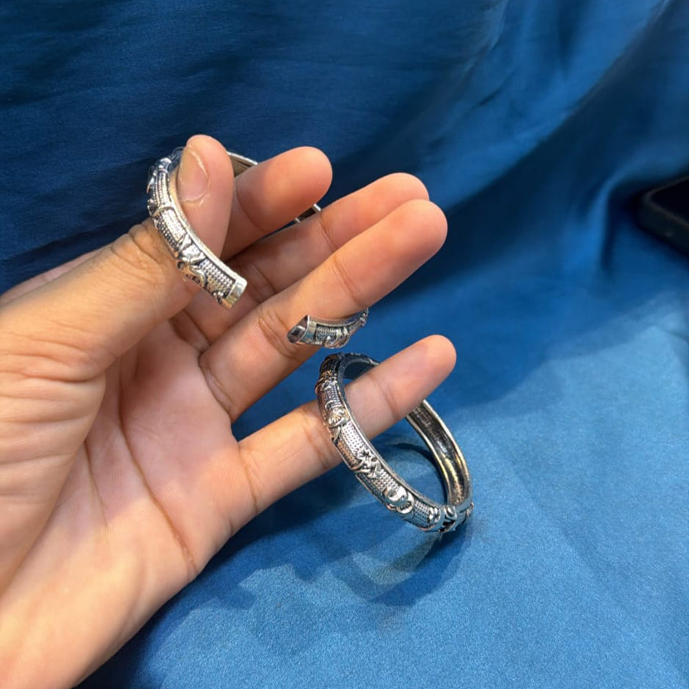 Manisha Jewellery Oxidised Plated Bangles Set For Navratri And Garba Night